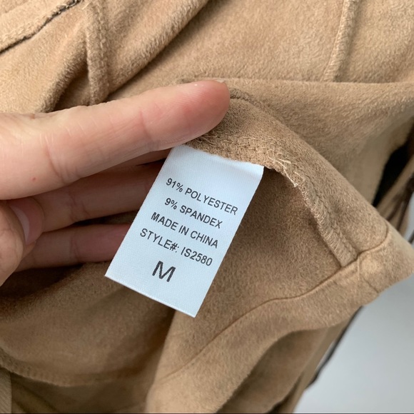 A’gaci medium suede lace up front mini skirt - Picture 5 of 6